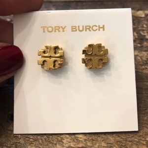 Tory Burch logo earrings